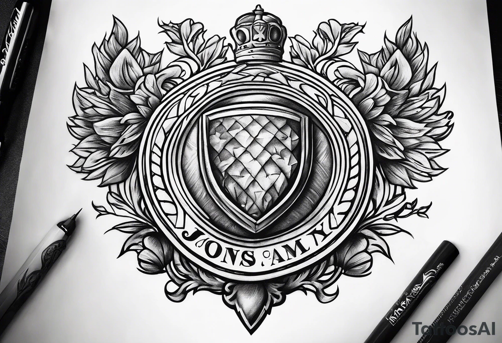 Jones family crest tattoo idea