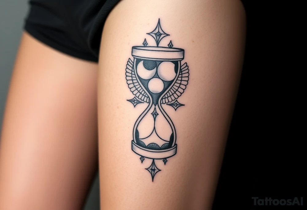 hourglass tattoo idea