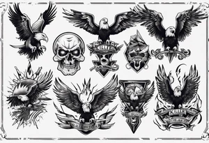 killer eagle tattoo idea