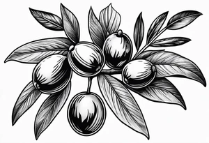 Olive branch tattoo idea