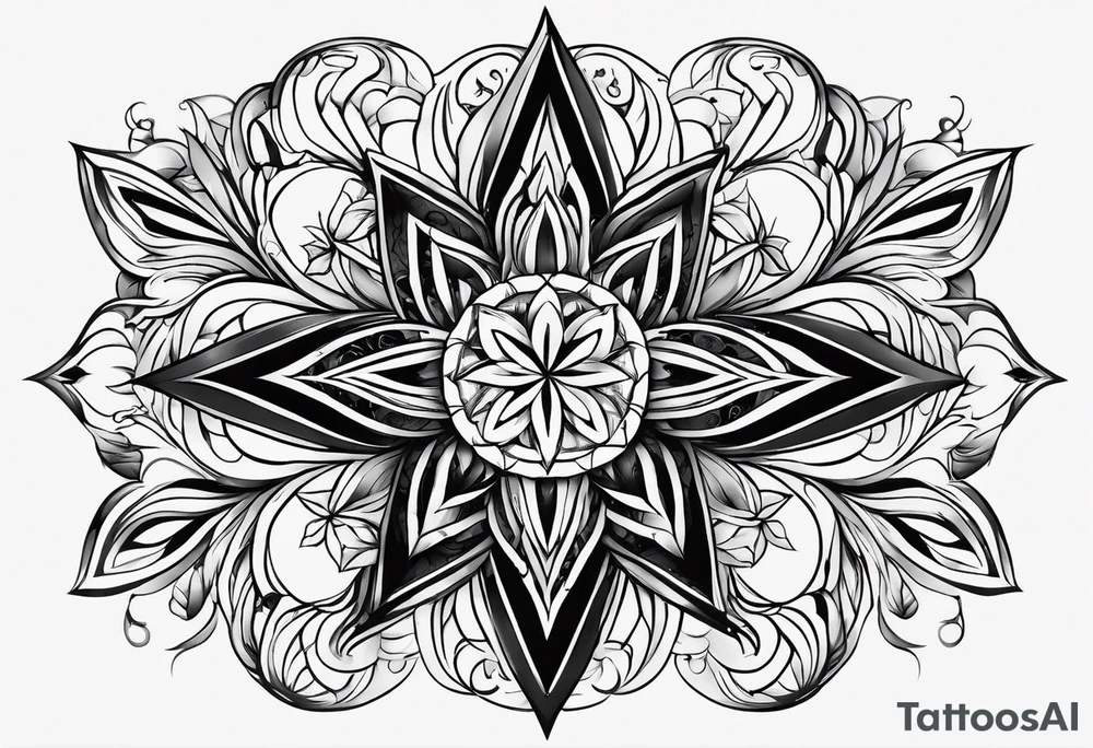 simple star tattoo idea