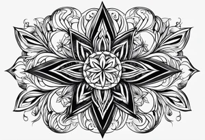 simple star tattoo idea