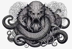 stranger things tentacle shadow monster tattoo idea