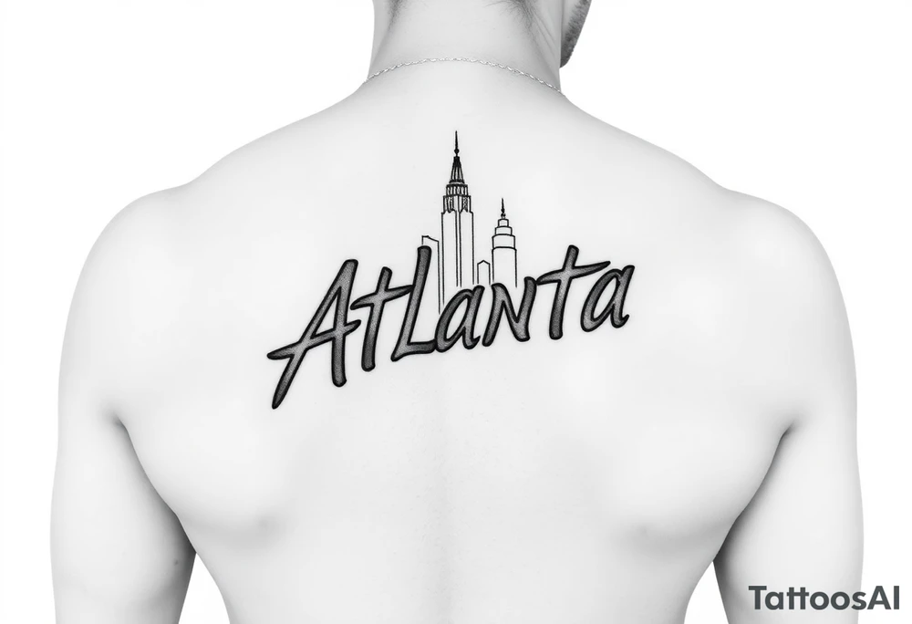 Atlanta Themed leg tattoos tattoo idea