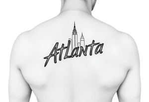 Atlanta Themed leg tattoos tattoo idea