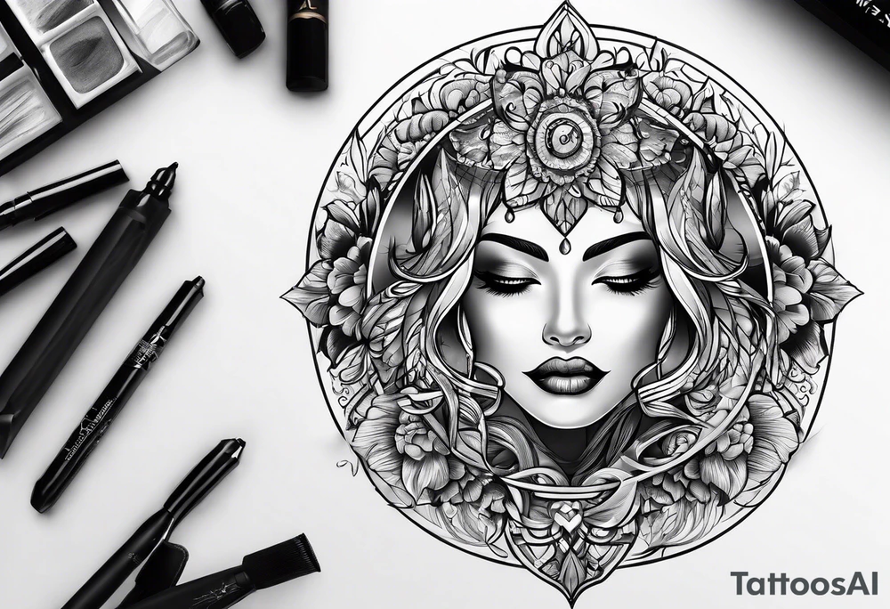 Kinlee name logo tattoo idea