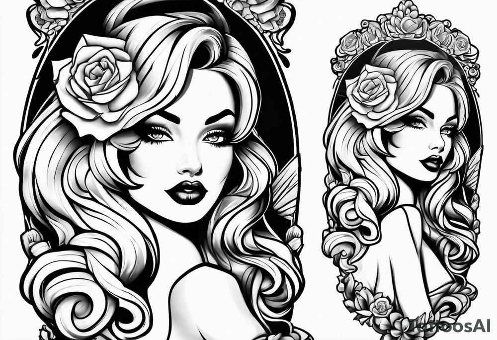 Pinup girls tattoo idea