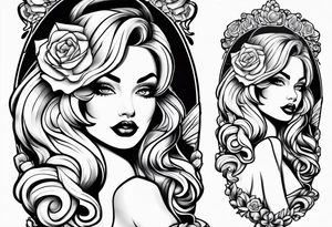 Pinup girls tattoo idea