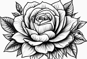 A beautiful flower tattoo idea