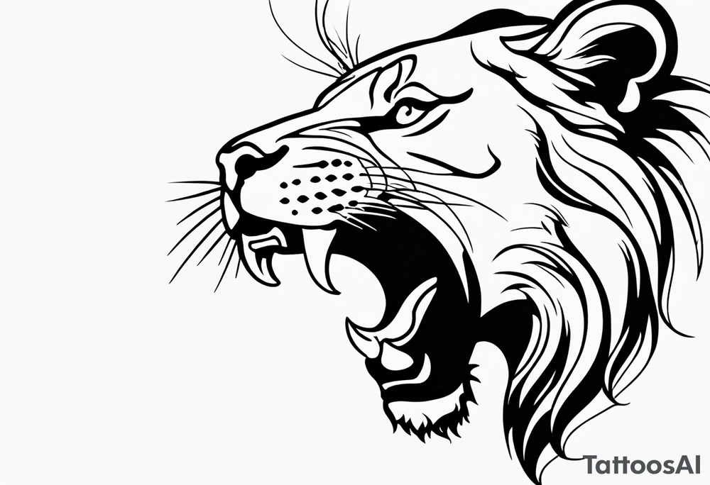 Faça um leão tattoo idea