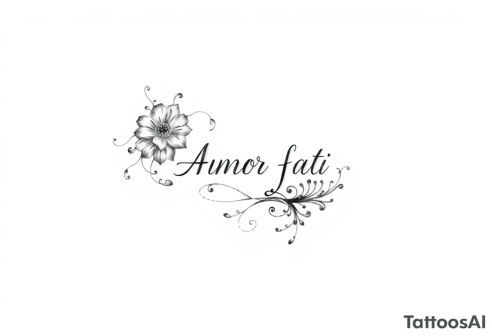Amor fati tattoo idea