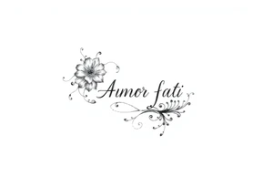 Amor fati tattoo idea