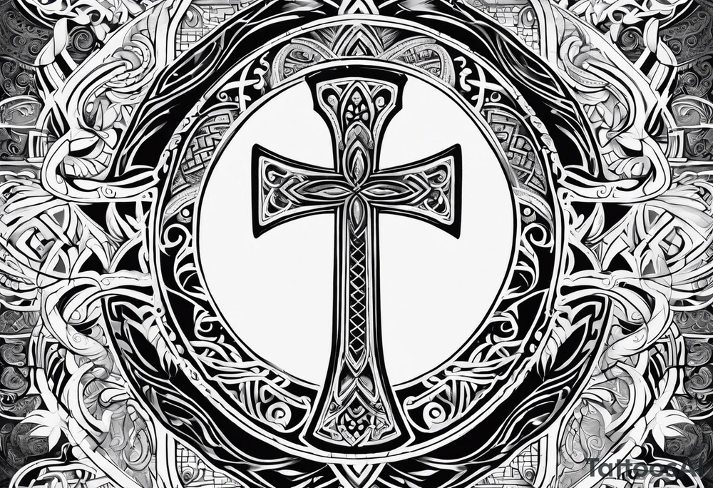 ankh, maori tattoo idea