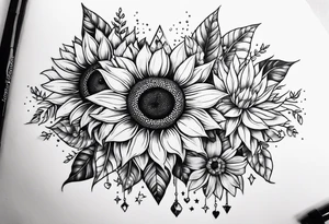 I’m a capicorn I love sunflowers, stars and set sunsets I also think a cassopiea consultation  is tired to me name starts with a W I have 3 kids 1 boy and 2 girls fore arm tattoo idea