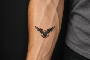 spread eagle tattoo idea