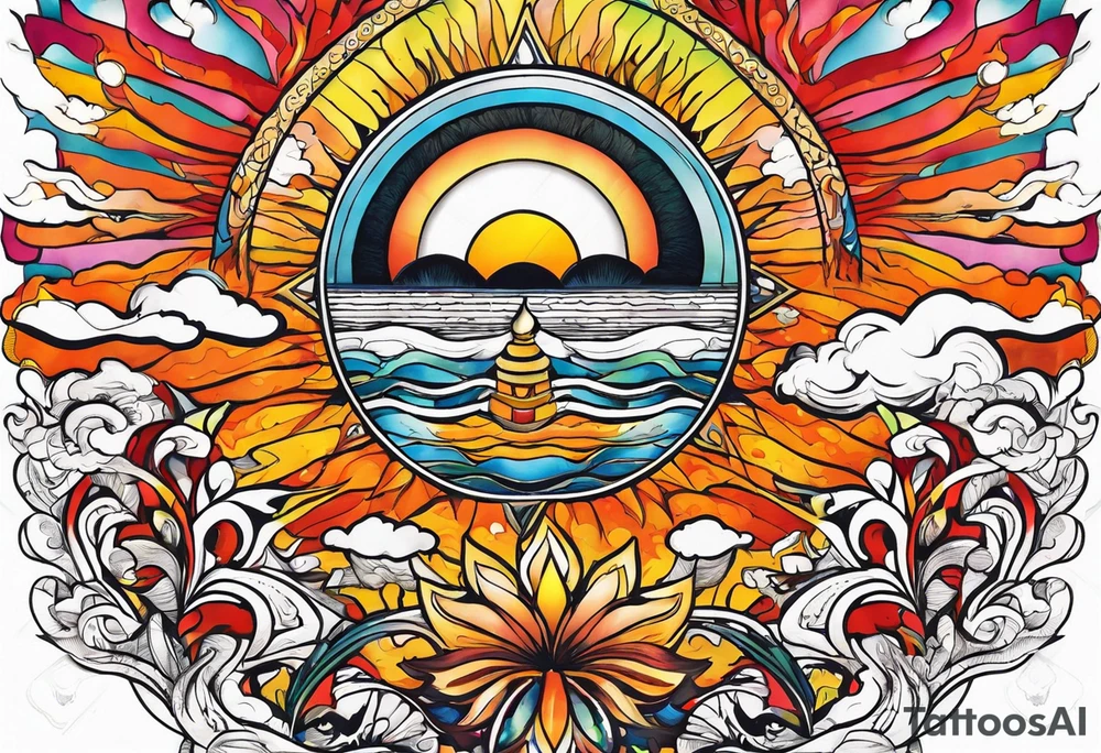 Sun tattoo idea
