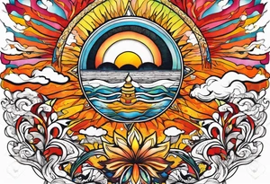 Sun tattoo idea