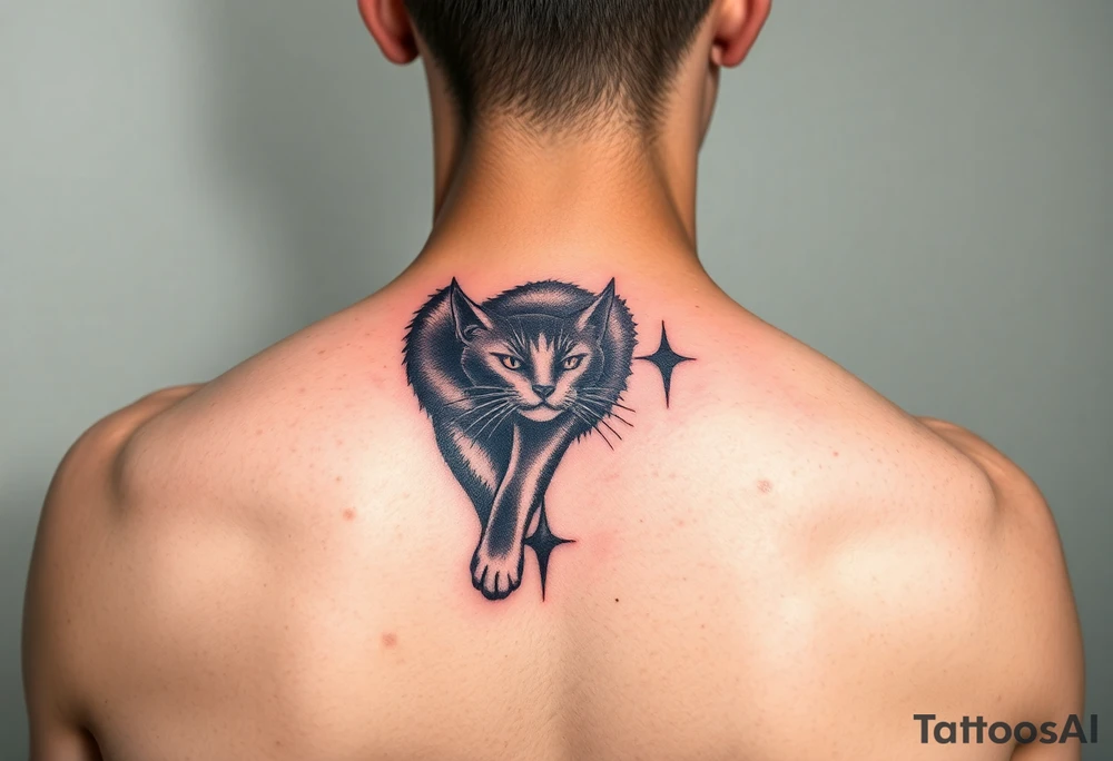 Black Cat tattoo idea