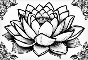 lotus flower AND para siempre tattoo idea
