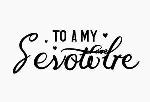 The handwritten words "to my favorite sister" written in a simple way. delicate tattoo tattoo idea