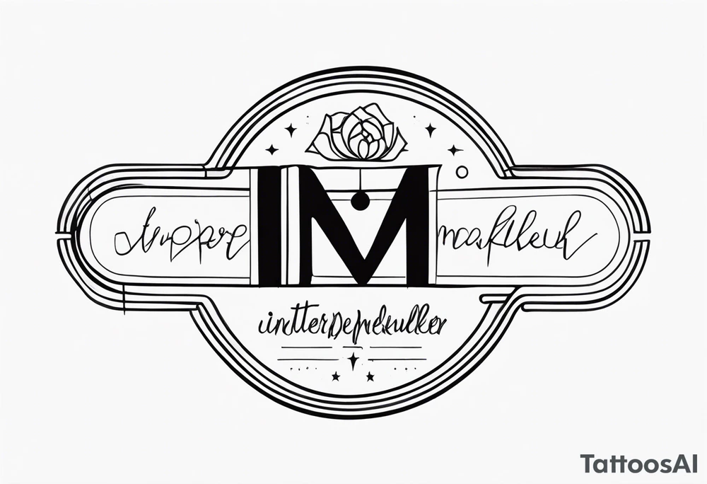 Text : Interpermdekulær tattoo idea