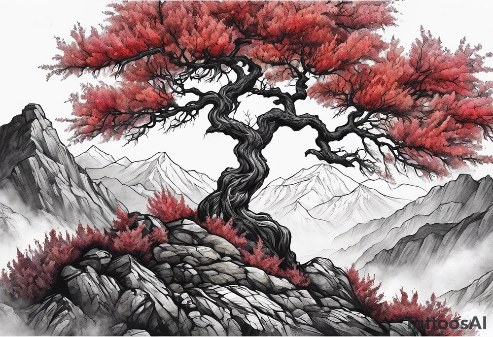 burning bush tattoo idea
