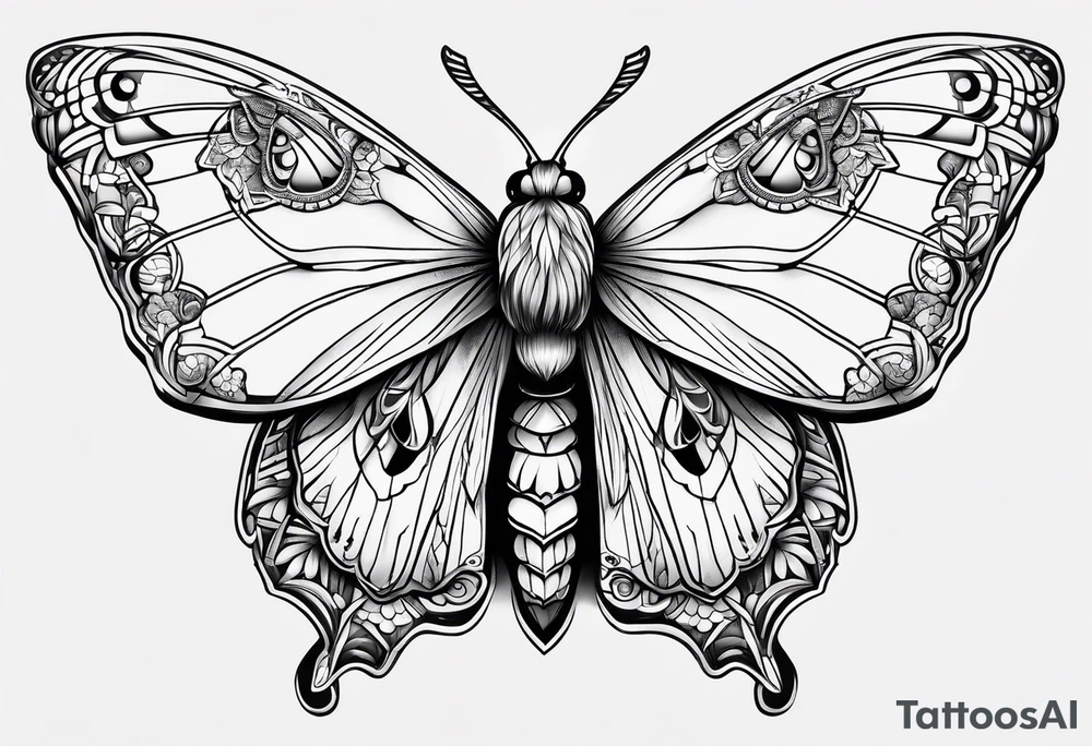 moth tattoo idea