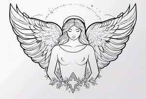 Christmas Angel tattoo idea