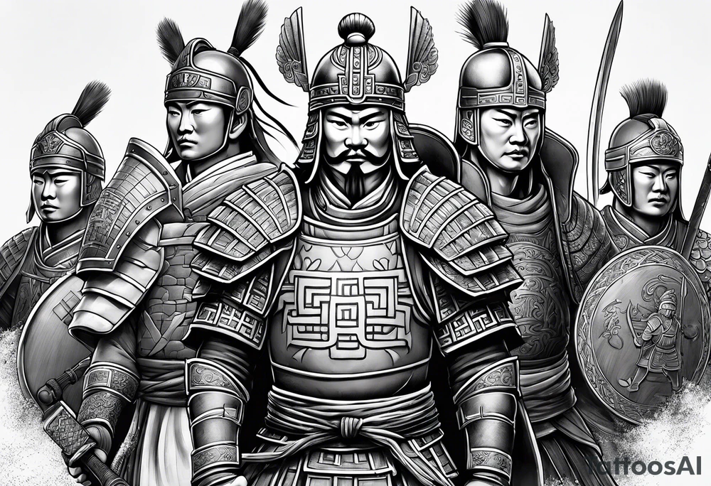 terracota warriors tattoo idea
