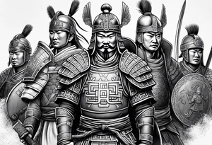 terracota warriors tattoo idea