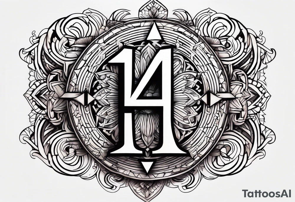 444 number tattoo idea