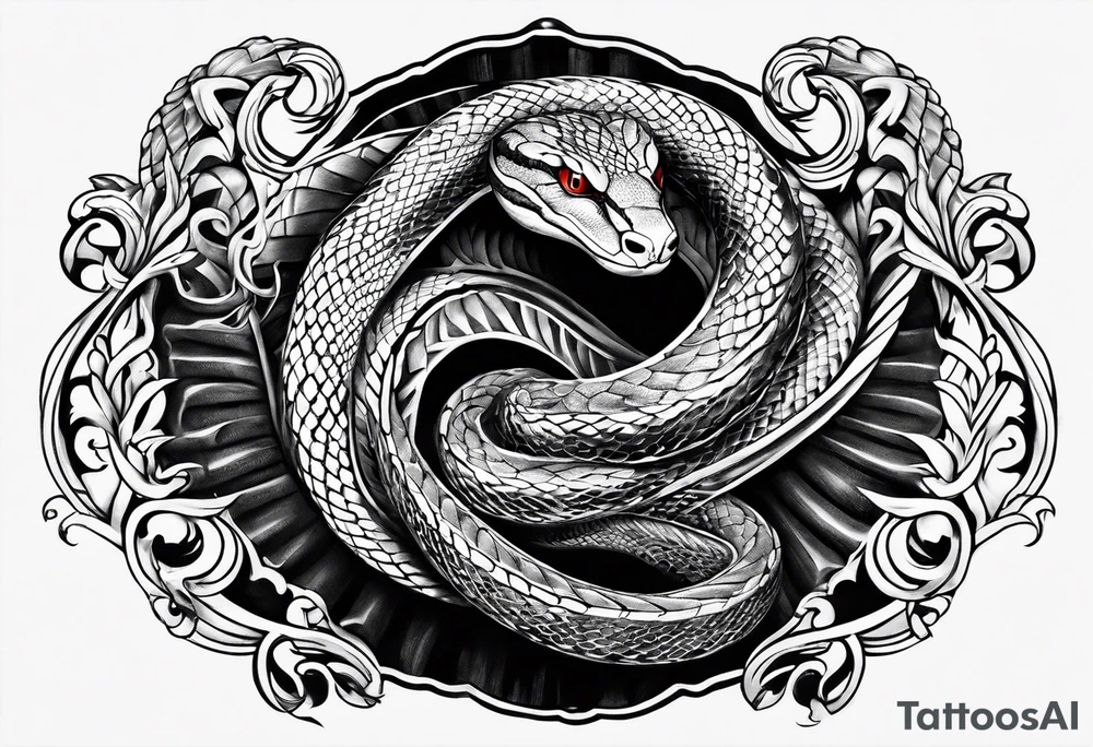 lucifer's snake tattoo idea