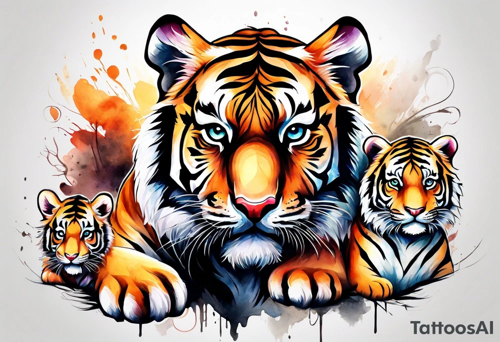 Tiger & Cubs tattoo idea