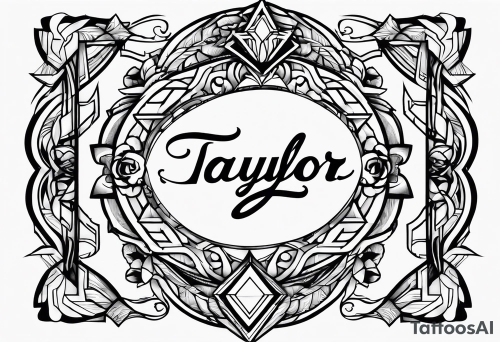Taylor last name tattoo idea
