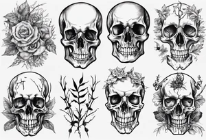 Naturalist skeleton tattoo idea
