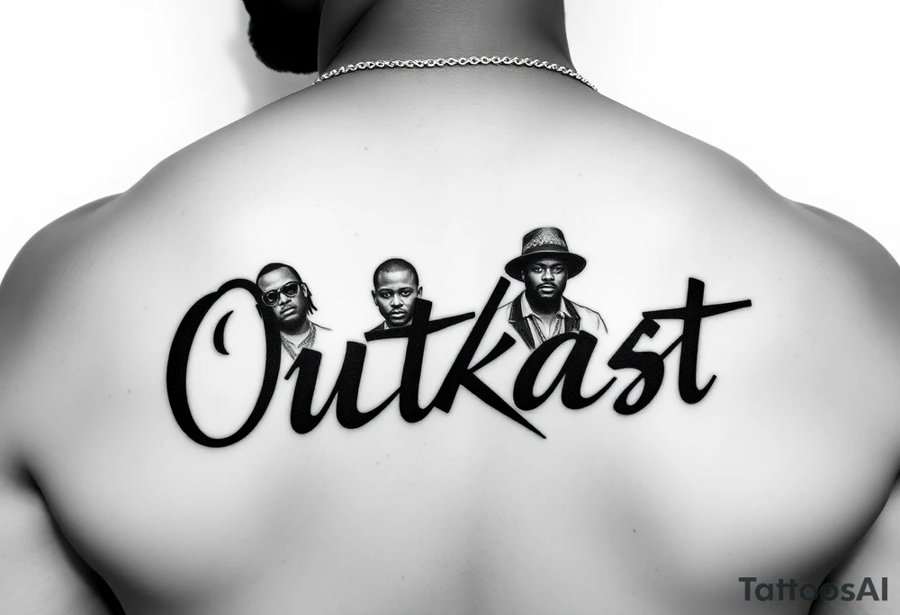 music group Outkast simple tattoos tattoo idea