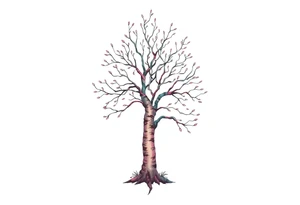 birch tree tattoo idea