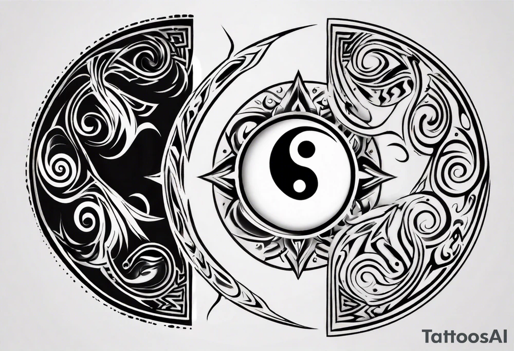 yin yang tattoo idea