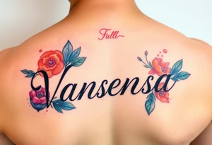 Name Vanessa tattoo idea