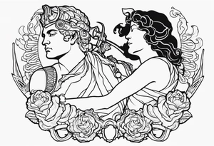 perseus holding medusas head tattoo idea