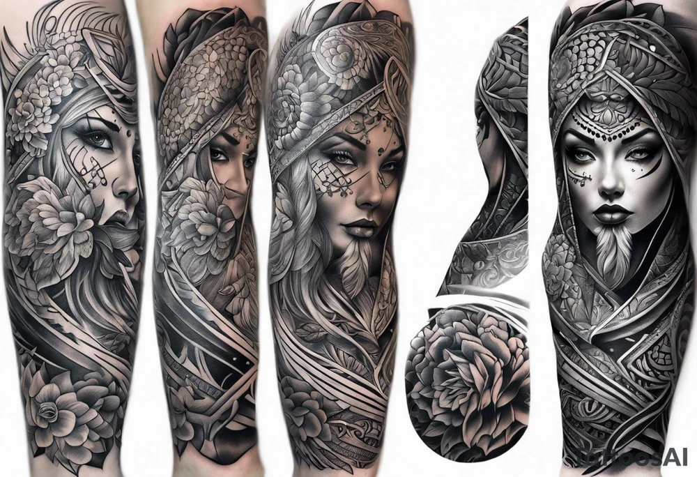 Full body sleeve tattoo idea