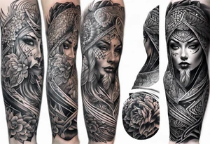 Full body sleeve tattoo idea