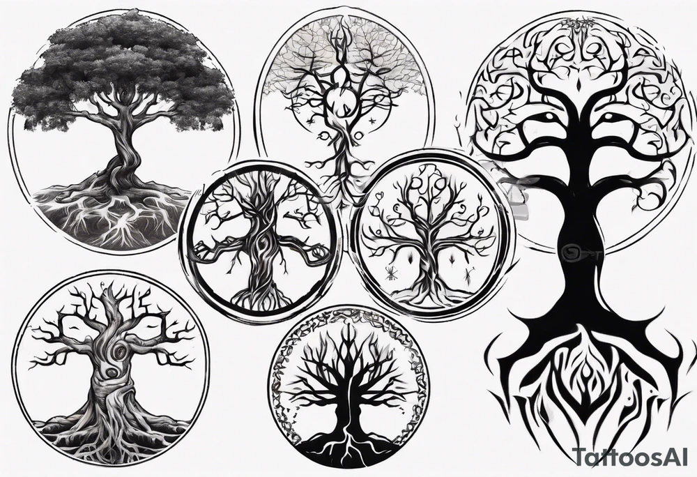 Spiritual tree tattoo idea