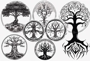 Spiritual tree tattoo idea