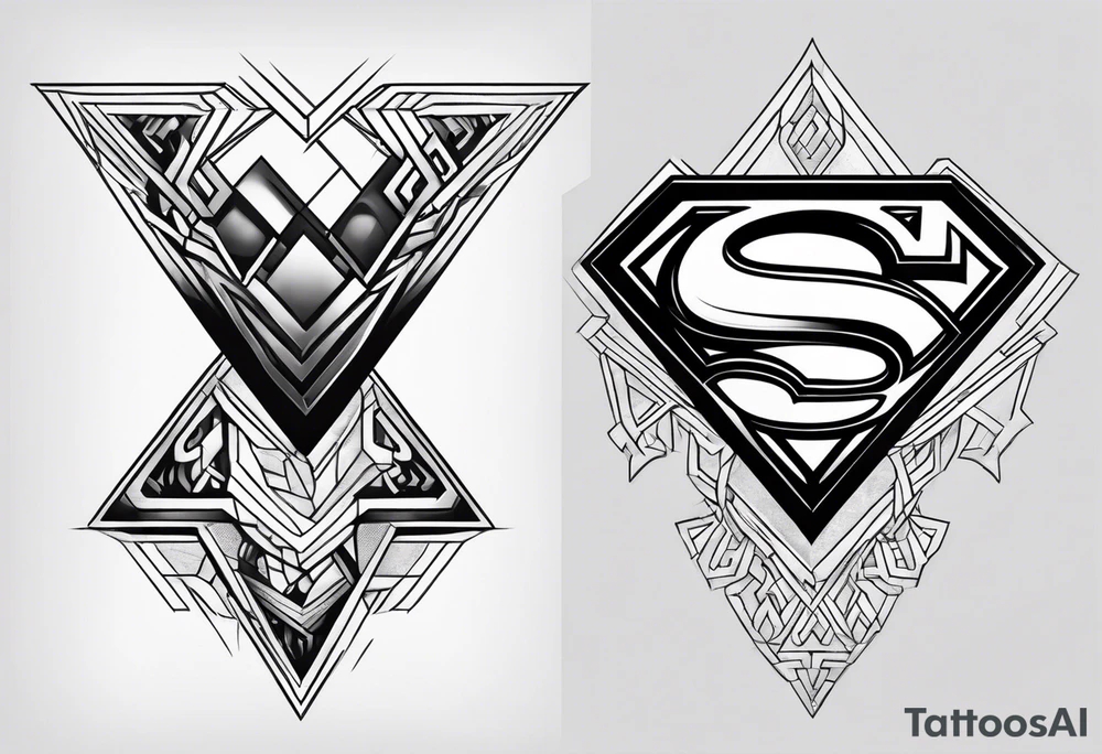 Superman nordic tattoo idea