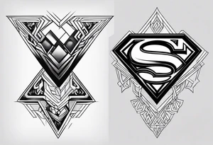 Superman nordic tattoo idea