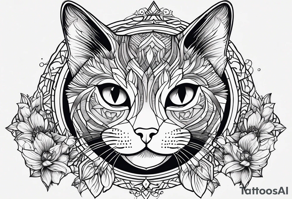 Black Cat tattoo idea