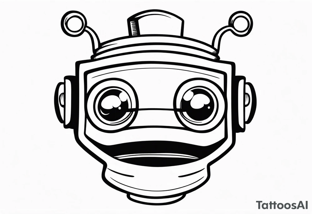 Futurama Bender Head tattoo idea
