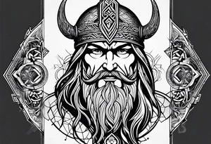 forearm tattoo. Viking odin and crow tattoo idea
