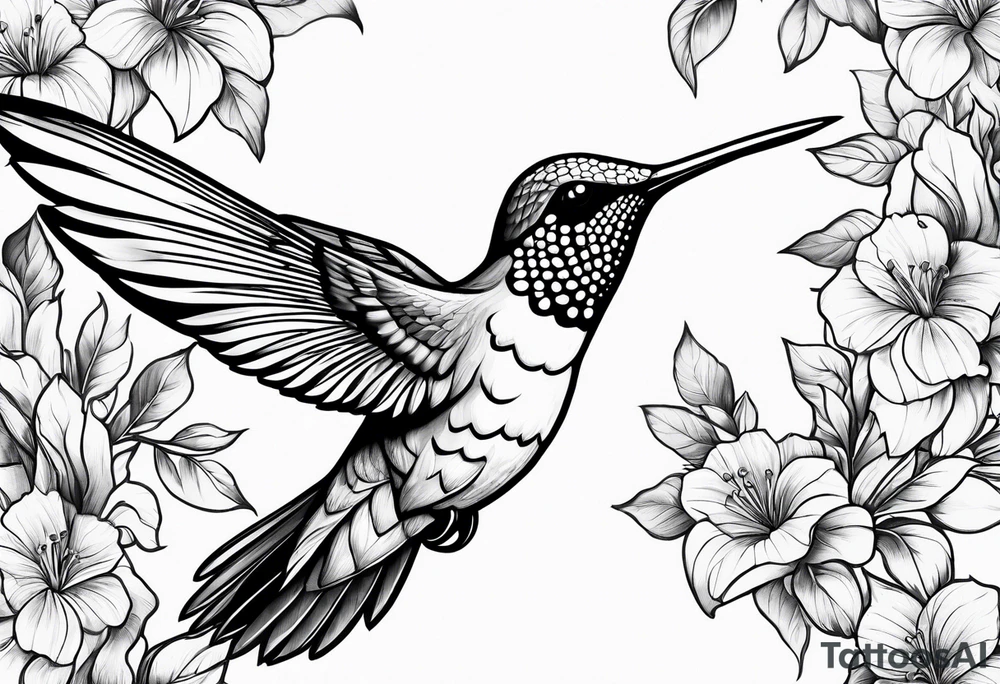 Hummingbird tattoo idea